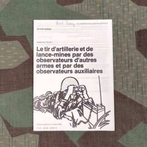 Règlement 55.22 f, Le tir d’artillerie et de lance-mines par des observateurs d’autres armes et par des observateurs auxiliaires, 1980
