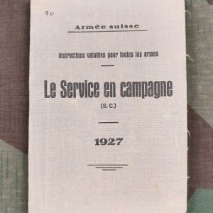 Règlement, Le Service en campagne (S. C.) 1927, nach 1935