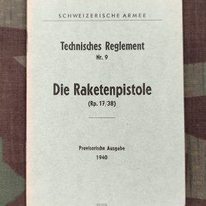 Reglement T 09 d, Die Raketenpistole (Rp. 17/38), 1940