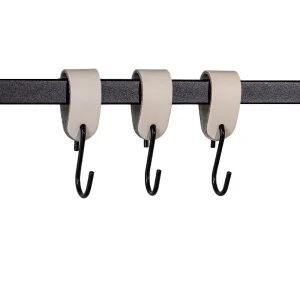 Metallbude Leder S-Haken im 3er oder 6er Set