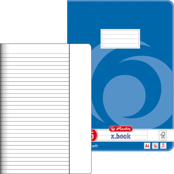Herlitz Schulheft x-book, Lineatur 25, A4, 16 Blatt, – Bild 5