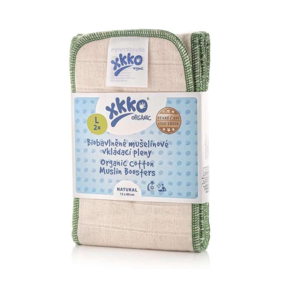 XKKO Bio-Baumwoll-Einlage Mull Alte Zeiten (2er Set) – Bild 5